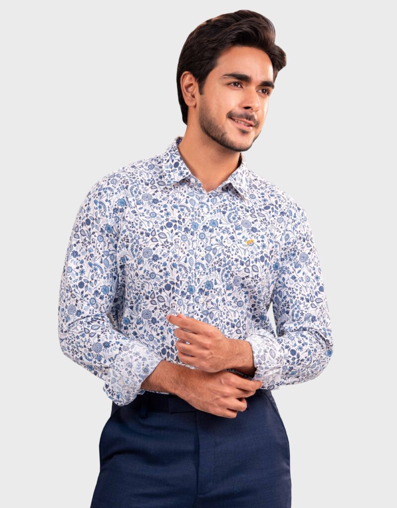 Premium Remi Cotton Slim Fit Full Shirt - Image 3