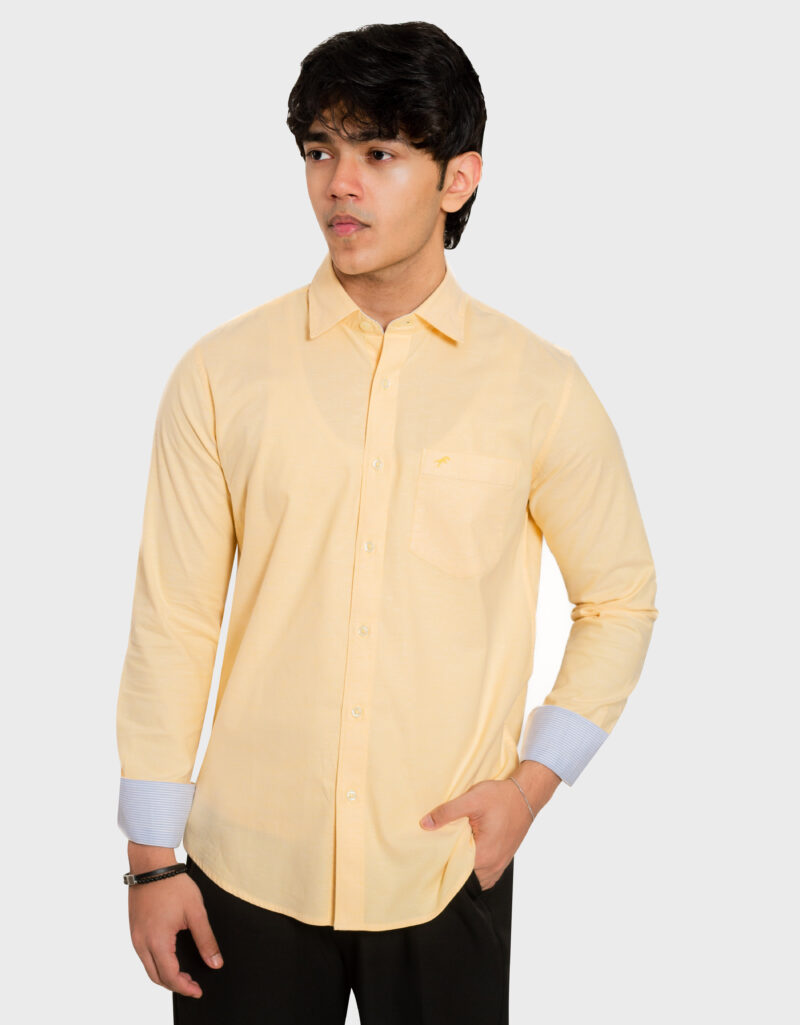Premium Oxford Cotton Relax Fit Full Shirt - Image 3