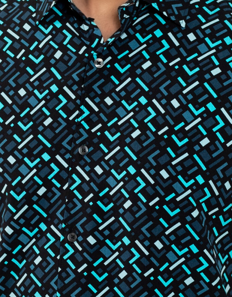 Viscose Fabric Slim Fit Half Shirt - Image 2