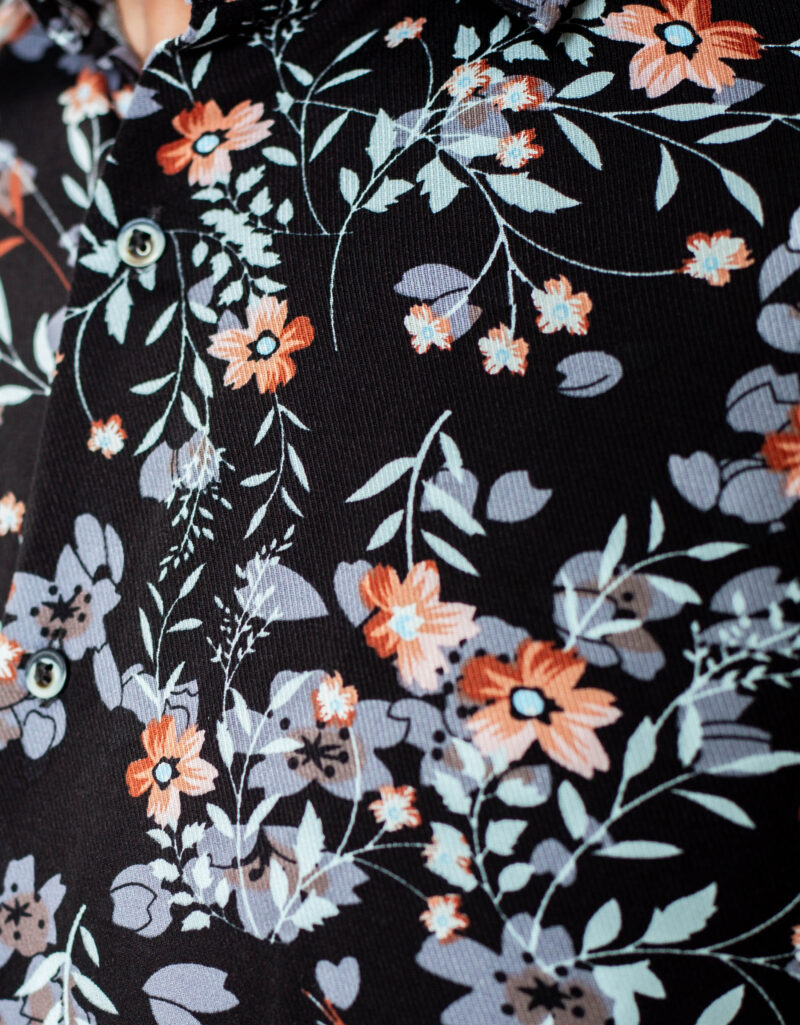 Viscose Print Slim Fit Half Shirt - Image 2