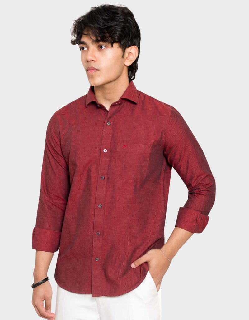 Premium Fancy Cotton Relax Fit Full Shirt - Image 3