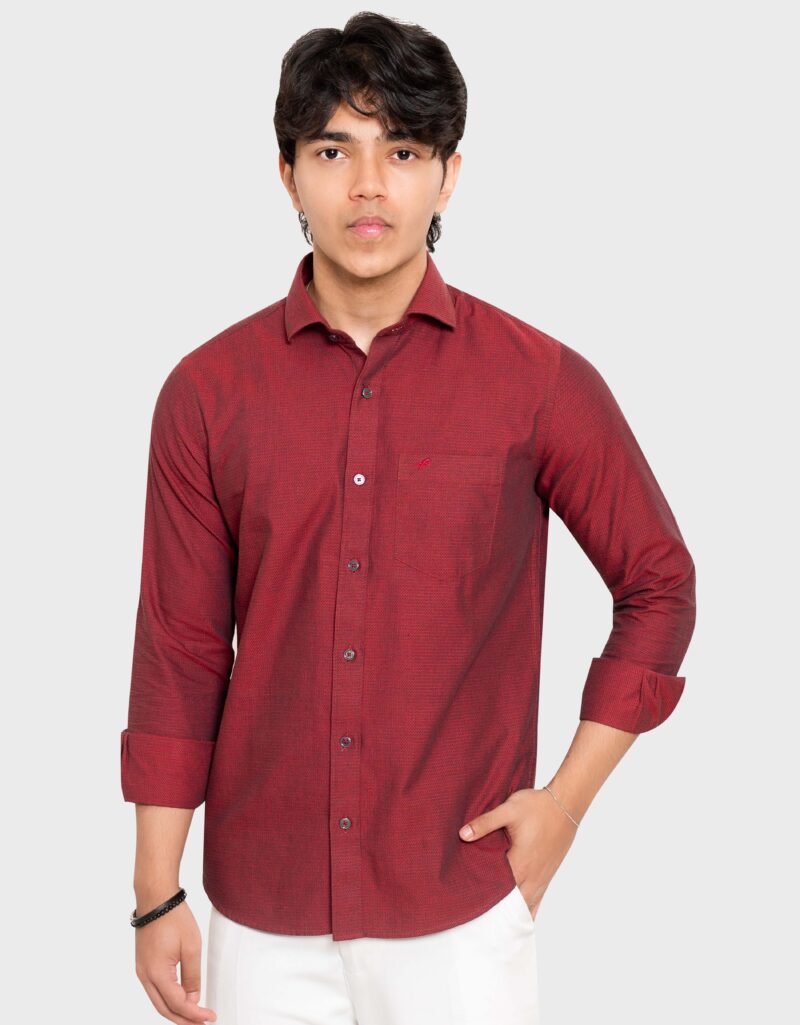 Premium Fancy Cotton Relax Fit Full Shirt
