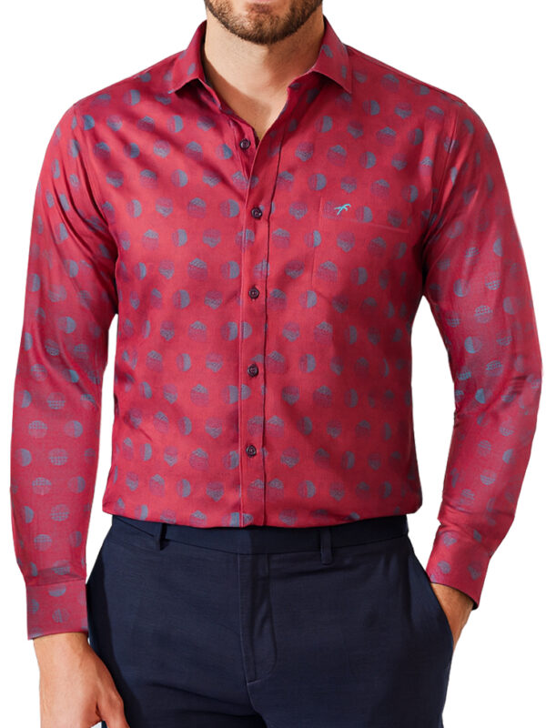 Villa Italian Giza Cotton Relax Fit Full Shirt