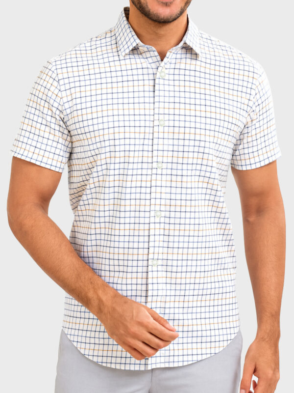 Home 14 Premium Checked Relaxed-Fit Half Shirt