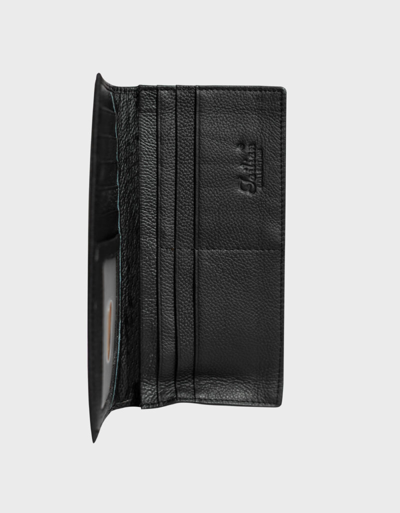 Premium Leather Wallet [Long Black] - Image 3
