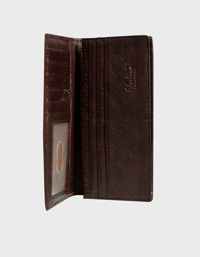 Premium Leather Wallet [Long Brown] - Image 3