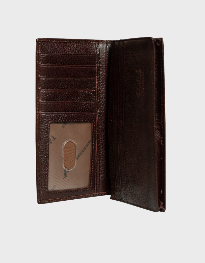 Premium Leather Wallet [Long Brown] - Image 2