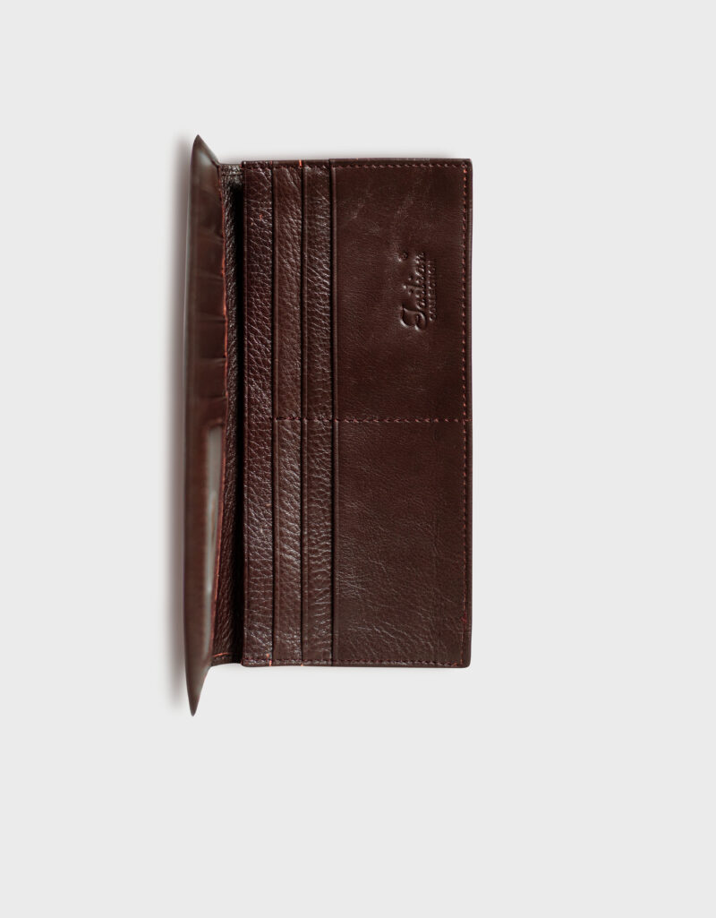 Premium Leather Wallet [Long Brown] - Image 3