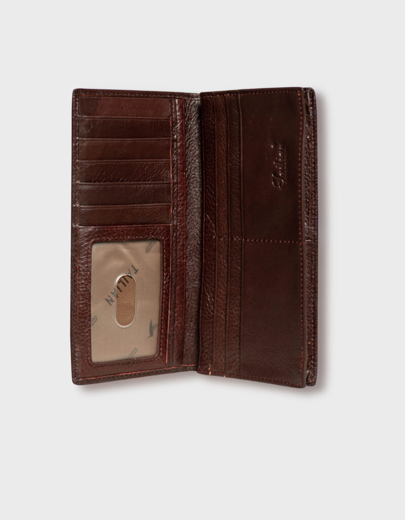 Premium Leather Wallet [Long Brown] - Image 2
