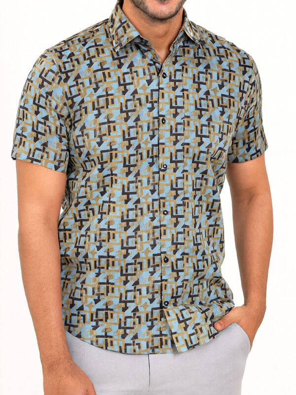 Home 18 Arvind Digital Printed Relax Fit Half Shirt