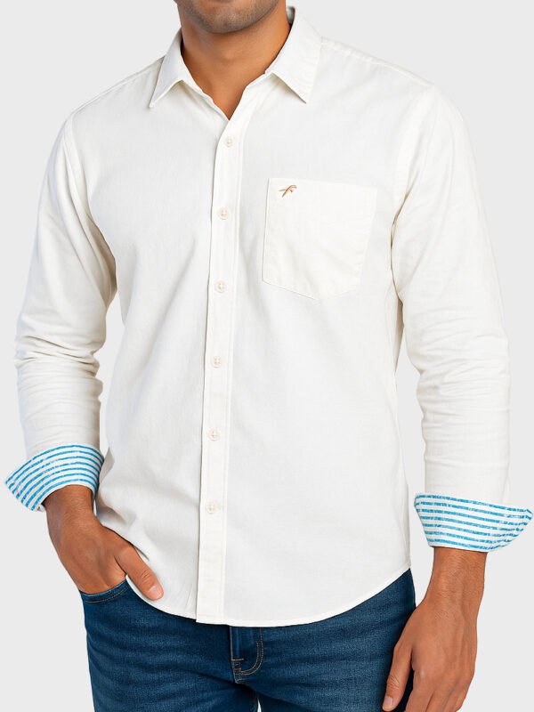 Home 12 Corduroy Fabric Casual Full Shirt