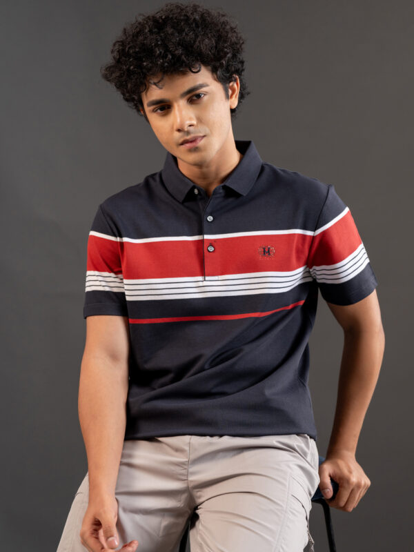 Home 24 Premium Striped Polo Shirt