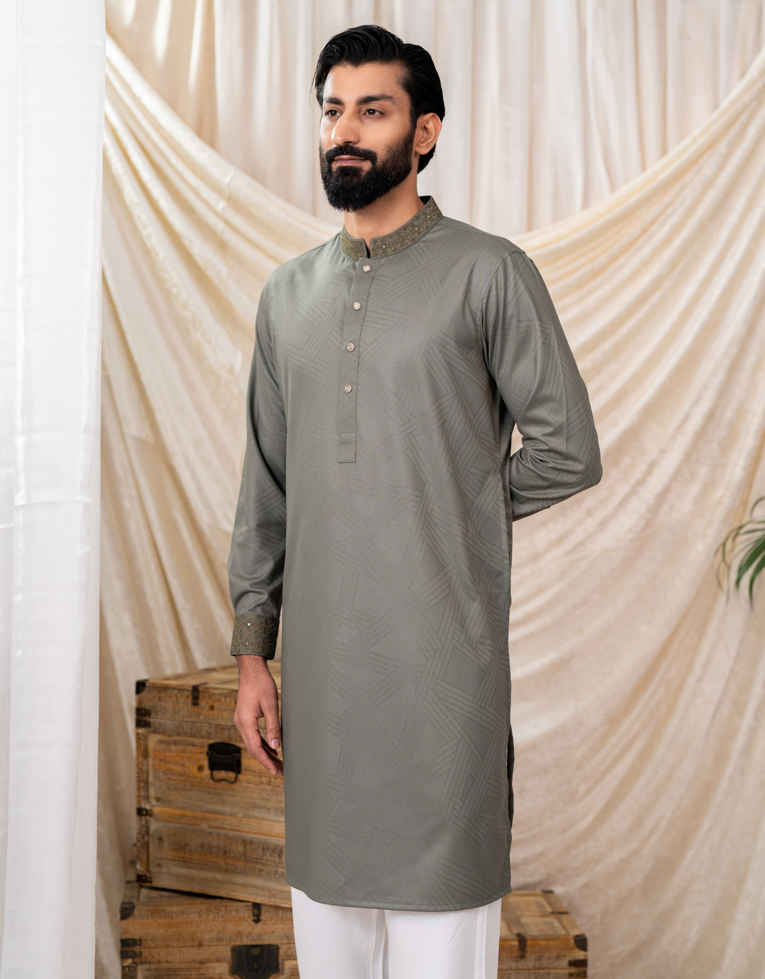 Premium Jacquard Long Panjabi 1 Premium Jacquard Long Panjabi