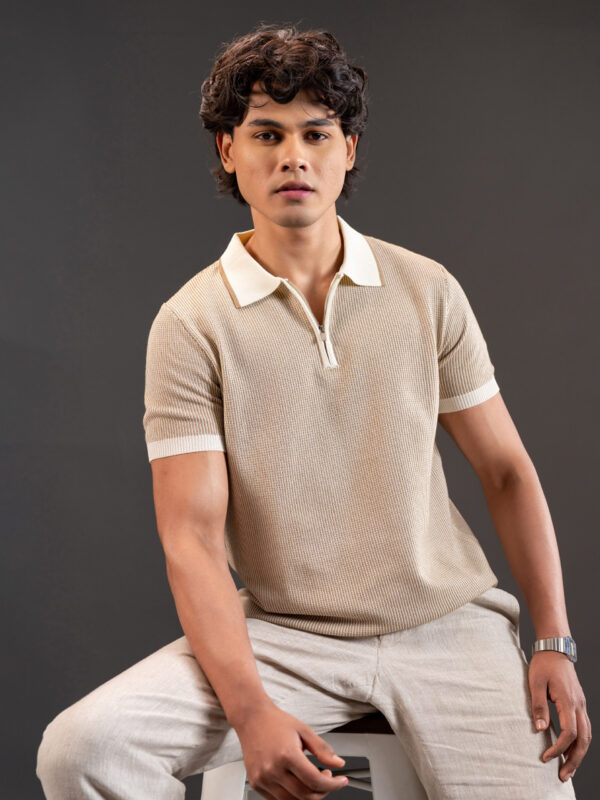 Old Money Half Sleeve Polo Shirt