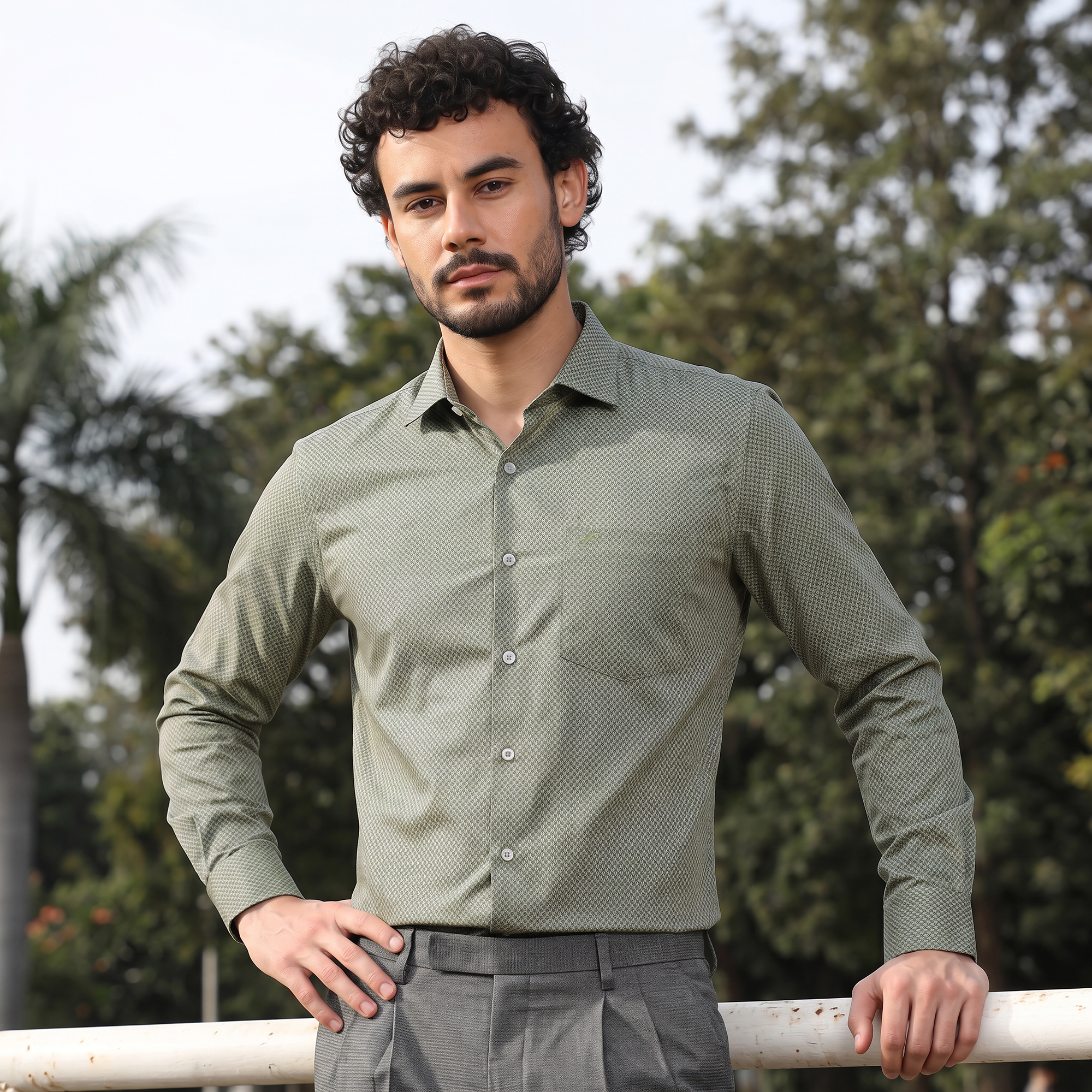 Premium Fancy Cotton Relax Fit Full Shirt 1 Premium Fancy Cotton Relax Fit Full Shirt
