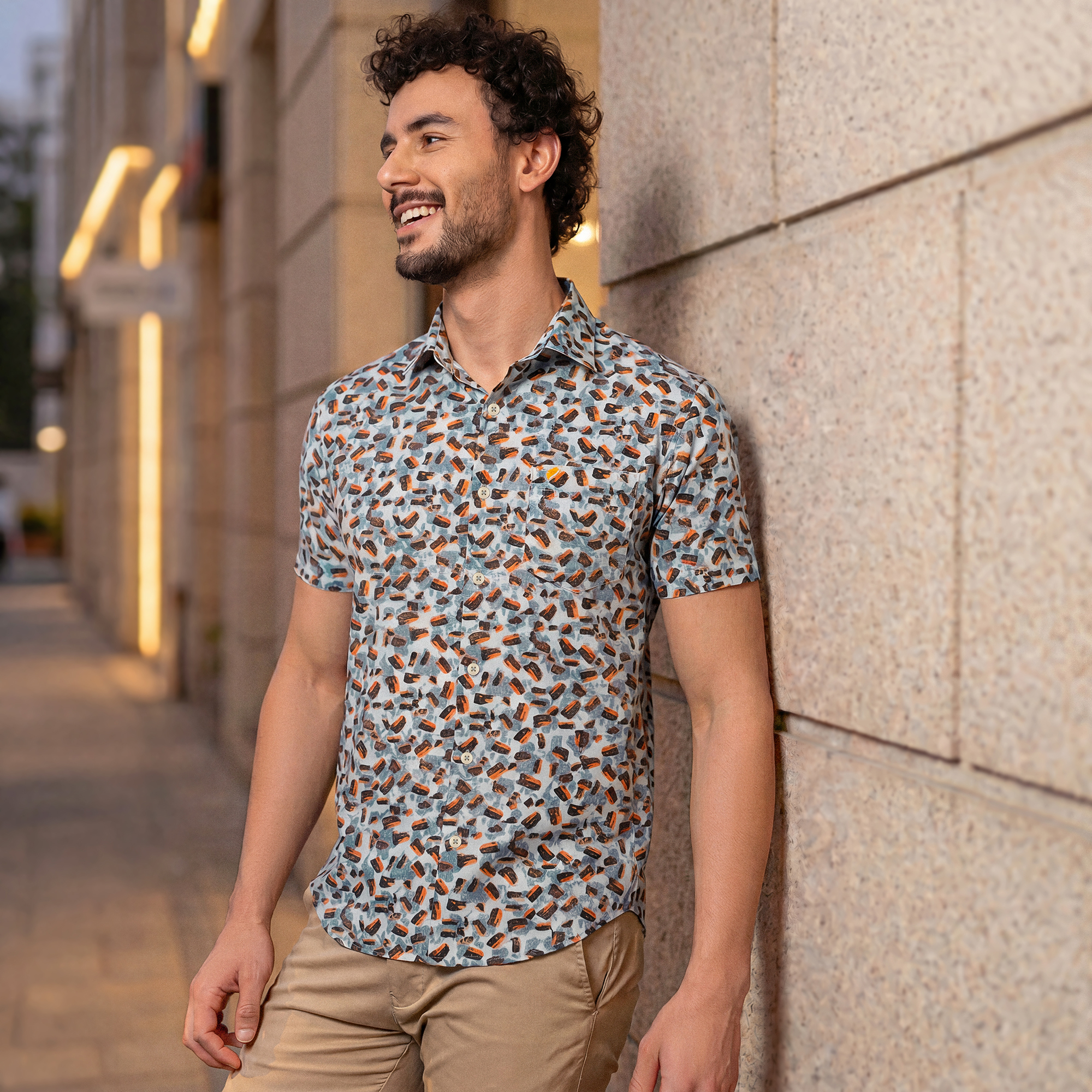 Premium Fine Cotton Relax Fit Half Shirt 1 Premium Fine Cotton Relax Fit Half Shirt
