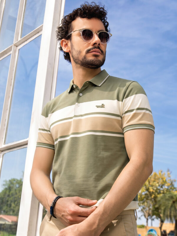 Premium Striped Polo Shirt