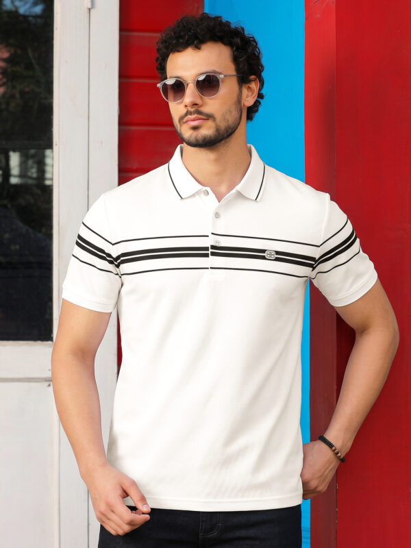 Premium Striped Polo Shirt