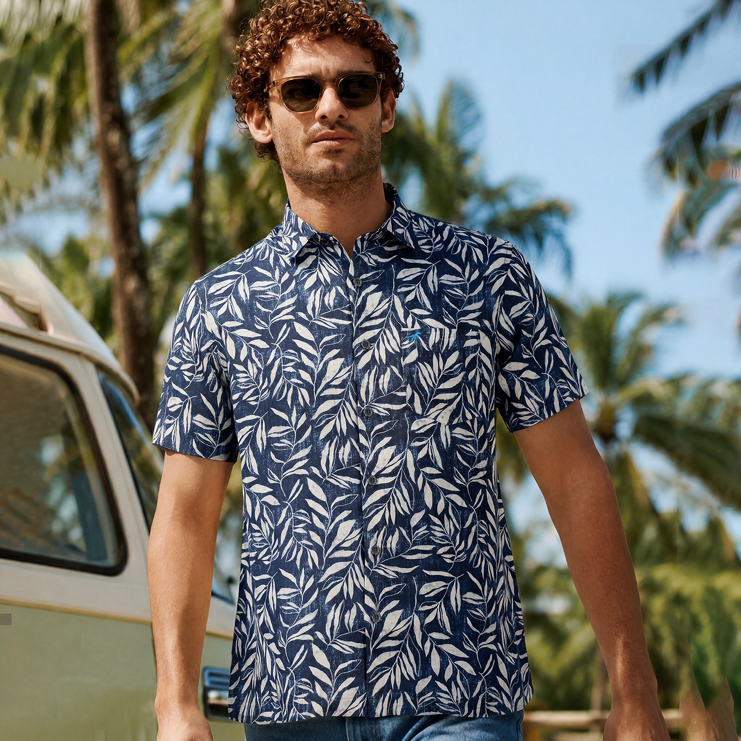 Premium Remi Cotton Relax Fit Half Shirt 1 Premium Remi Cotton Relax Fit Half Shirt