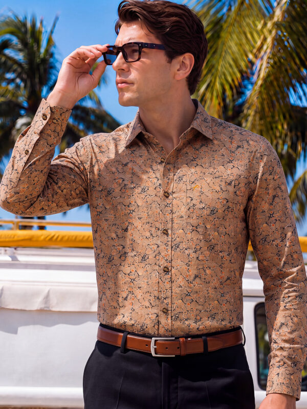 Home 18 Premium Bombay Rayon Slim Fit Full Shirt