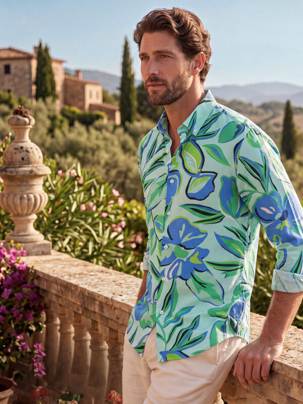 Home 16 Premium Fine Cotton Slim Fit Full Shirt