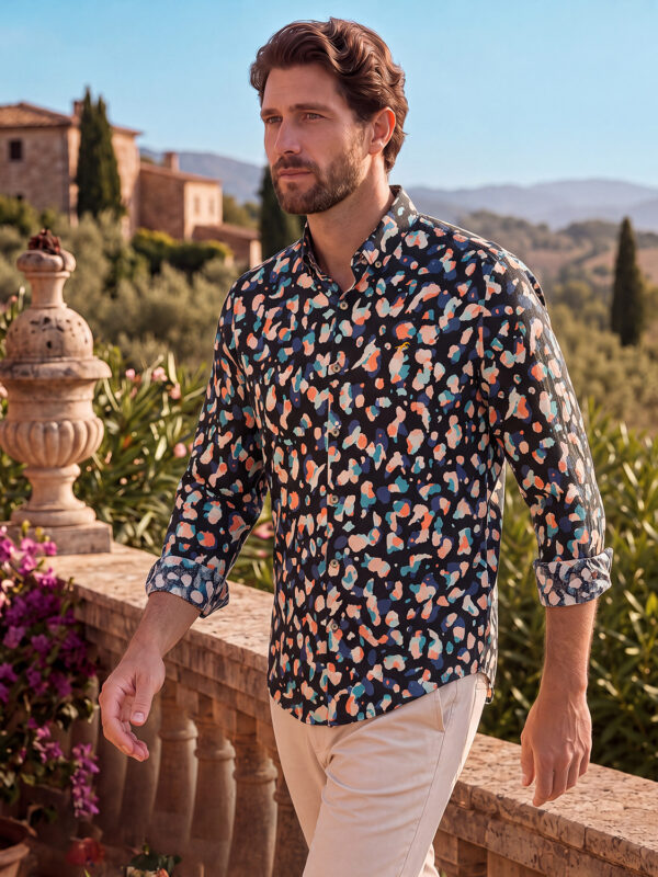 Home 12 Premium Viscose Fabric Slim Fit Full Shirt