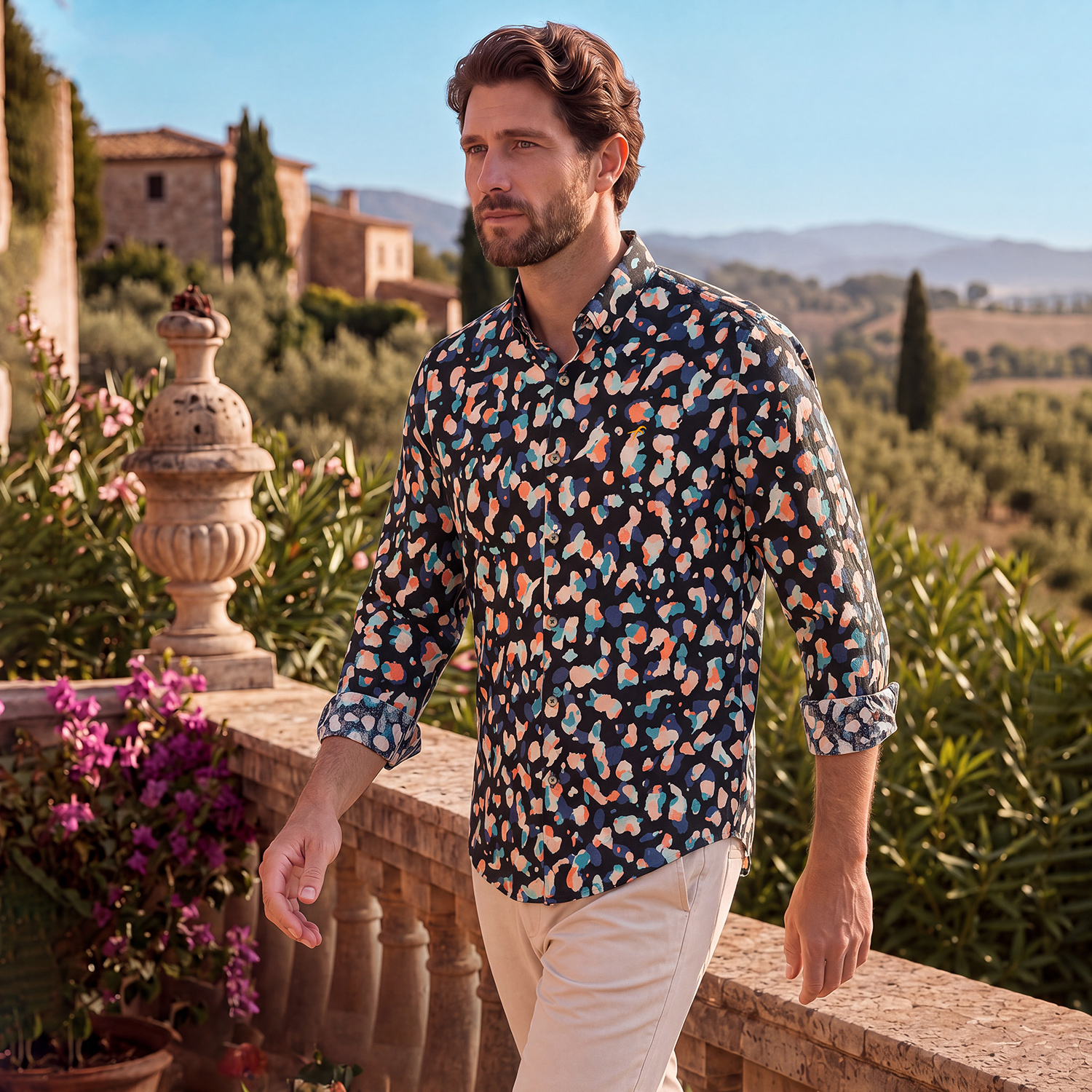 Premium Viscose Fabric Slim Fit Full Shirt 1 Premium Viscose Fabric Slim Fit Full Shirt