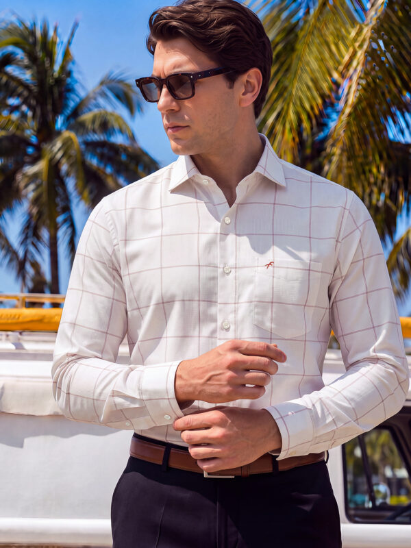 Home 14 Premium Fancy Cotton Relax Fit Full Shirt