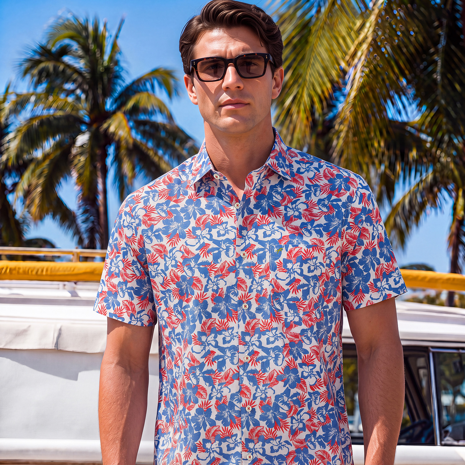 Premium Fine Cotton Relax Fit Half Shirt 1 Premium Fine Cotton Relax Fit Half Shirt
