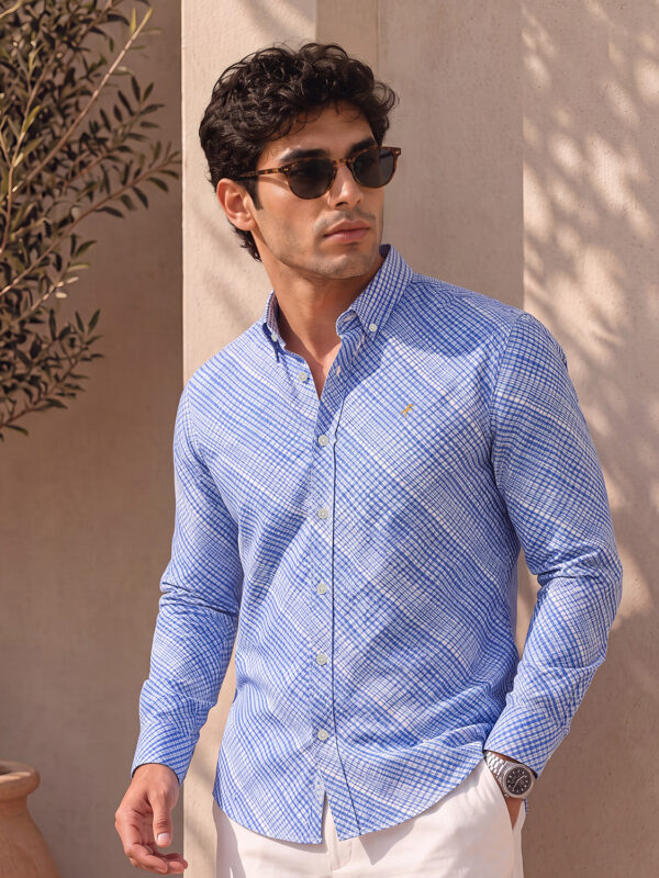 Home 12 Premium Fine Cotton Slim Fit Full Shirt