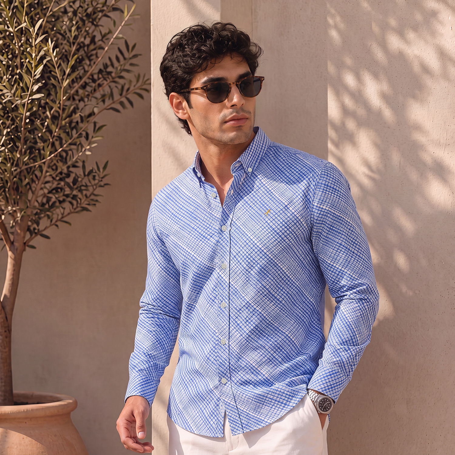 Premium Fine Cotton Slim Fit Full Shirt 1 Premium Fine Cotton Slim Fit Full Shirt