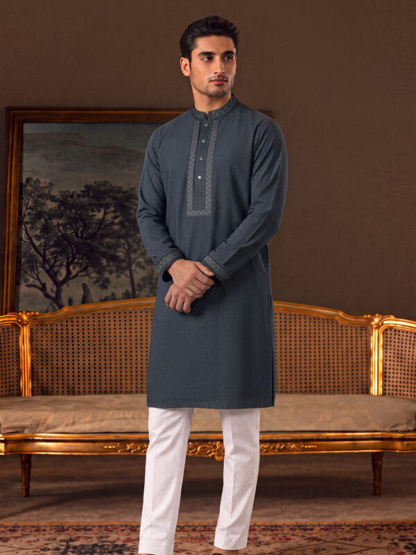 Premium Embroidery Long Panjabi